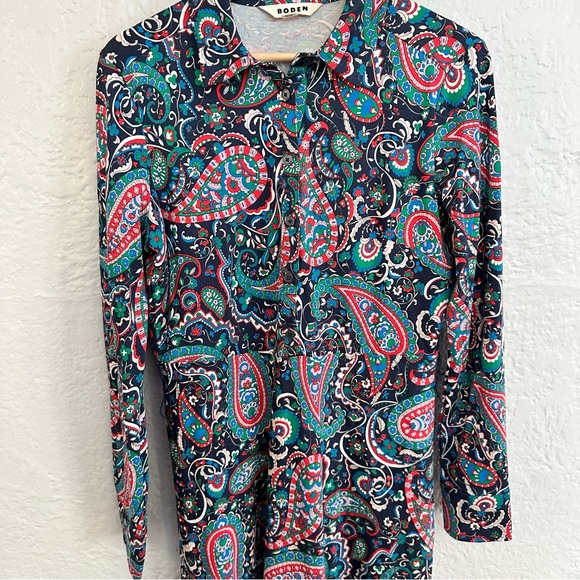 Laura Jersey Midi Shirt Dress
Navy, Paisley Paradise - Picture 16 of 16
